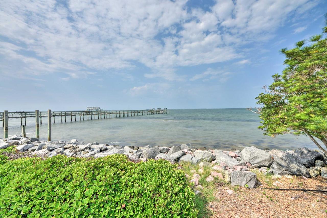 Waterfront Harkers Island Home Sunset View And Dock Exterior foto
